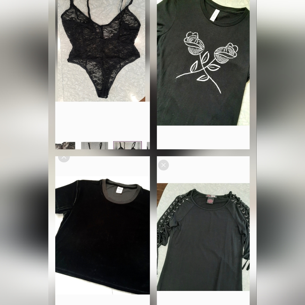 5 Piece Black Clothing bundle Size M/L